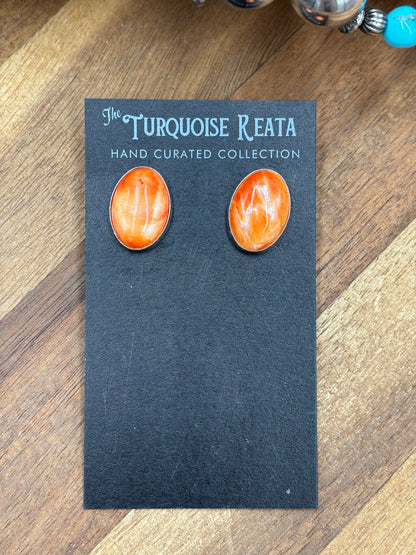 Orange #917-17 Spiny Earrings