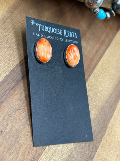 Orange #917-17 Spiny Earrings