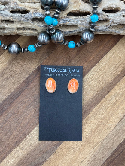 Orange #917-18 Spiny Earrings