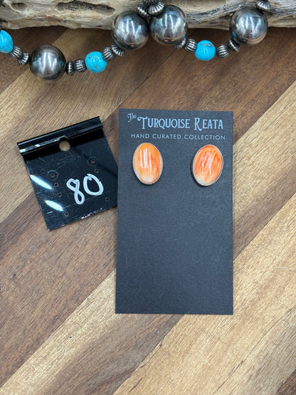Orange #917-18 Spiny Earrings