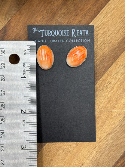 Orange #917-18 Spiny Earrings
