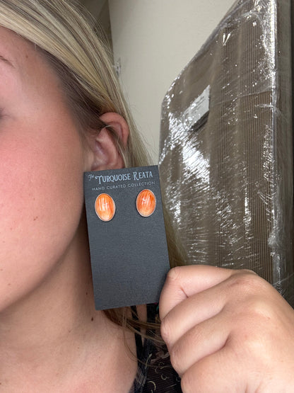 Orange #917-18 Spiny Earrings