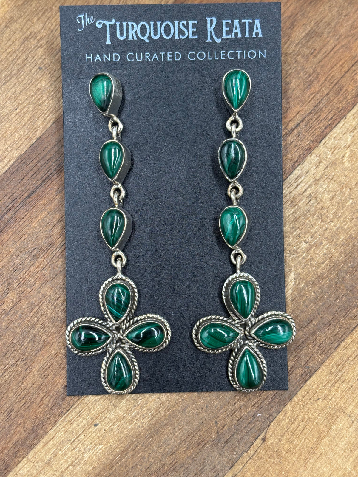 Malachite #917-19 Earrings