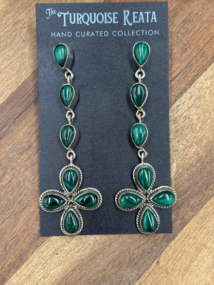 Malachite #917-19 Earrings