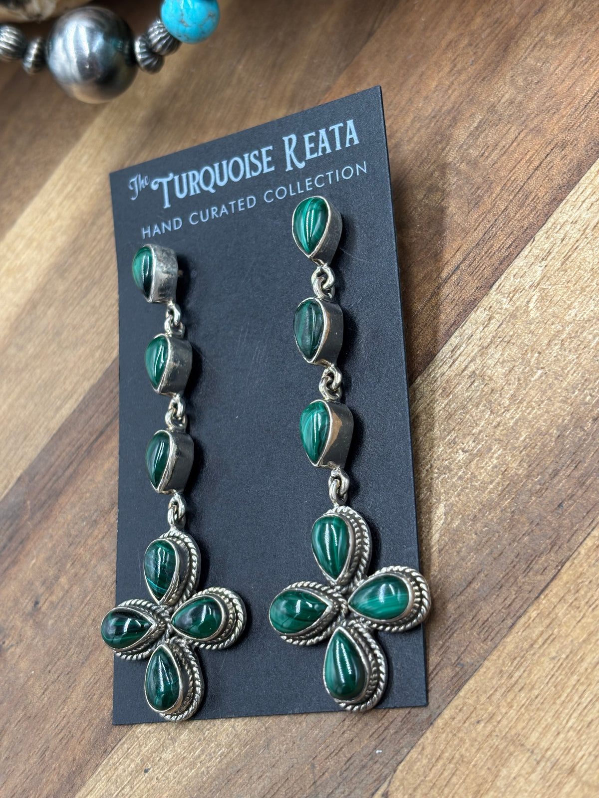 Malachite #917-19 Earrings