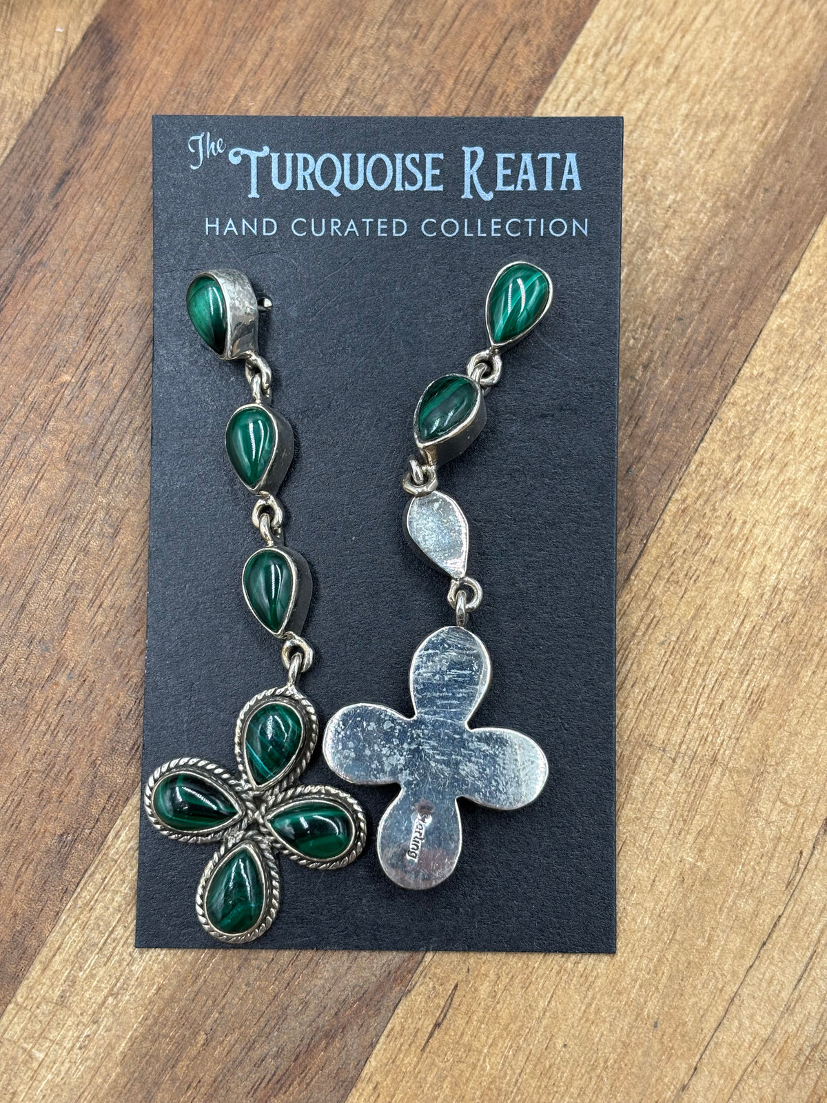 Malachite #917-19 Earrings
