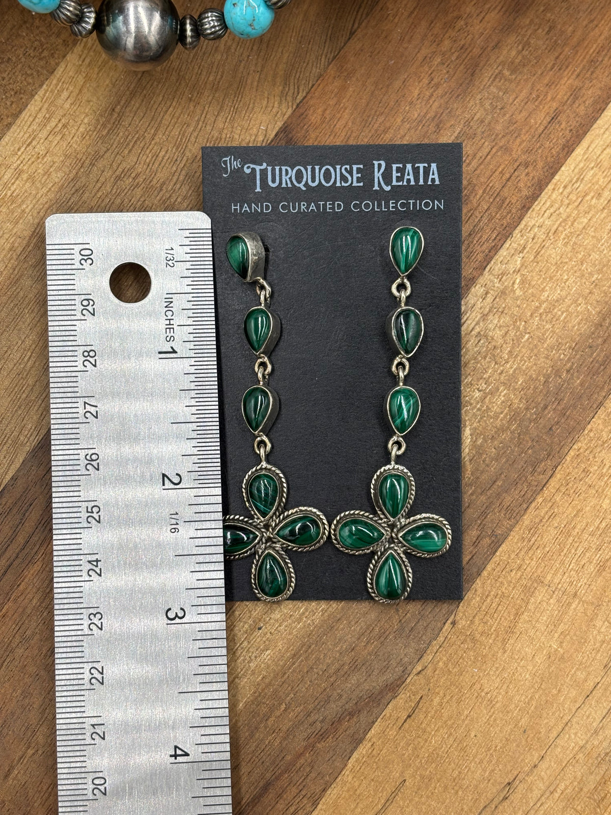 Malachite #917-19 Earrings