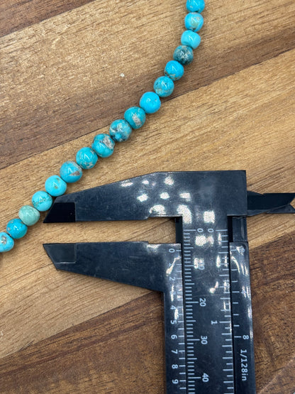 18" White Water #926-13 Turquoise Beaded Necklace