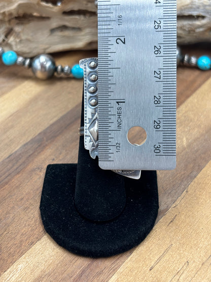 Turquoise #101-27 Pistola Adjustable Ring by Timothy Yazzie, Navajo