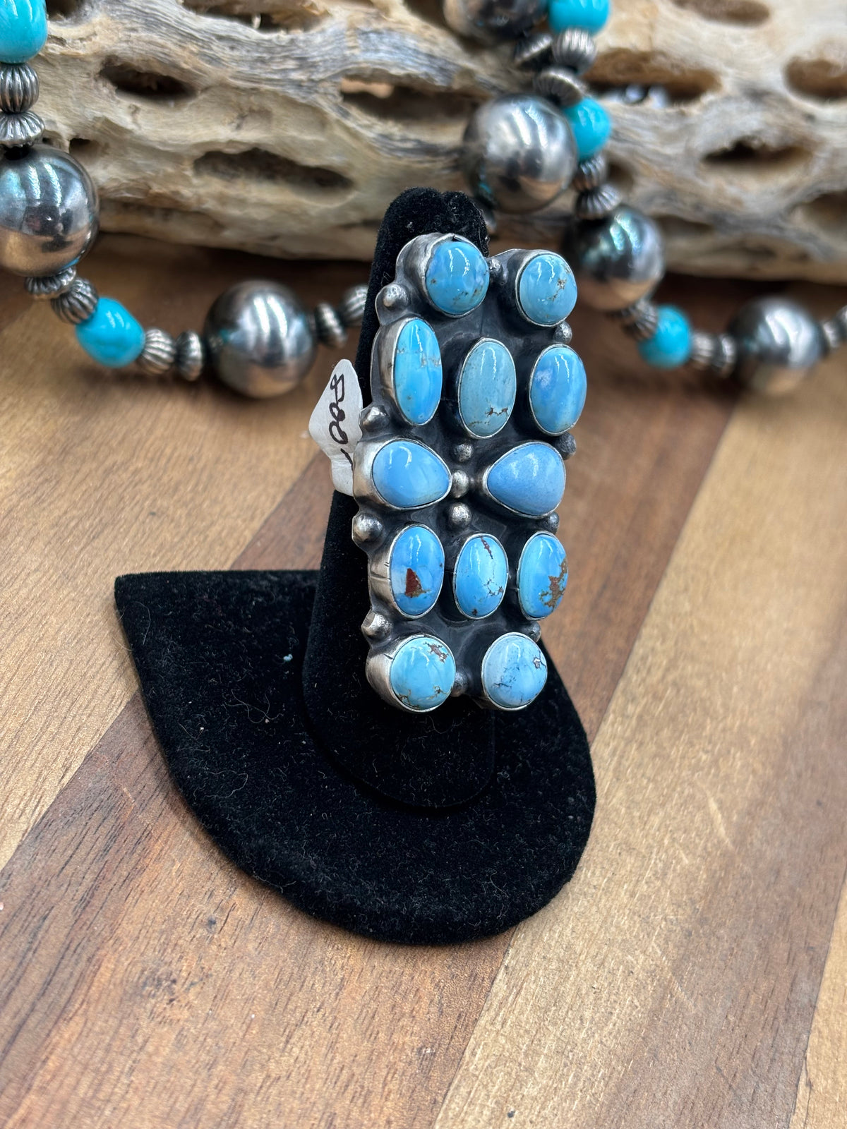 Golden Hills #917-21 Ring Size 7 by Ella Peter, Navajo