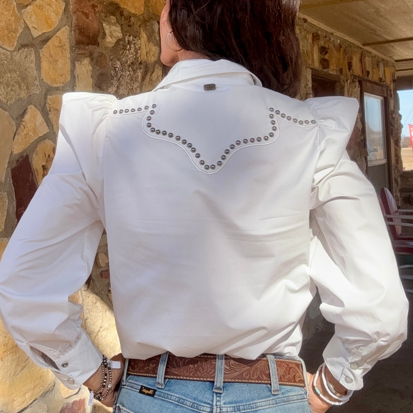 White Lightning Pearl Snap