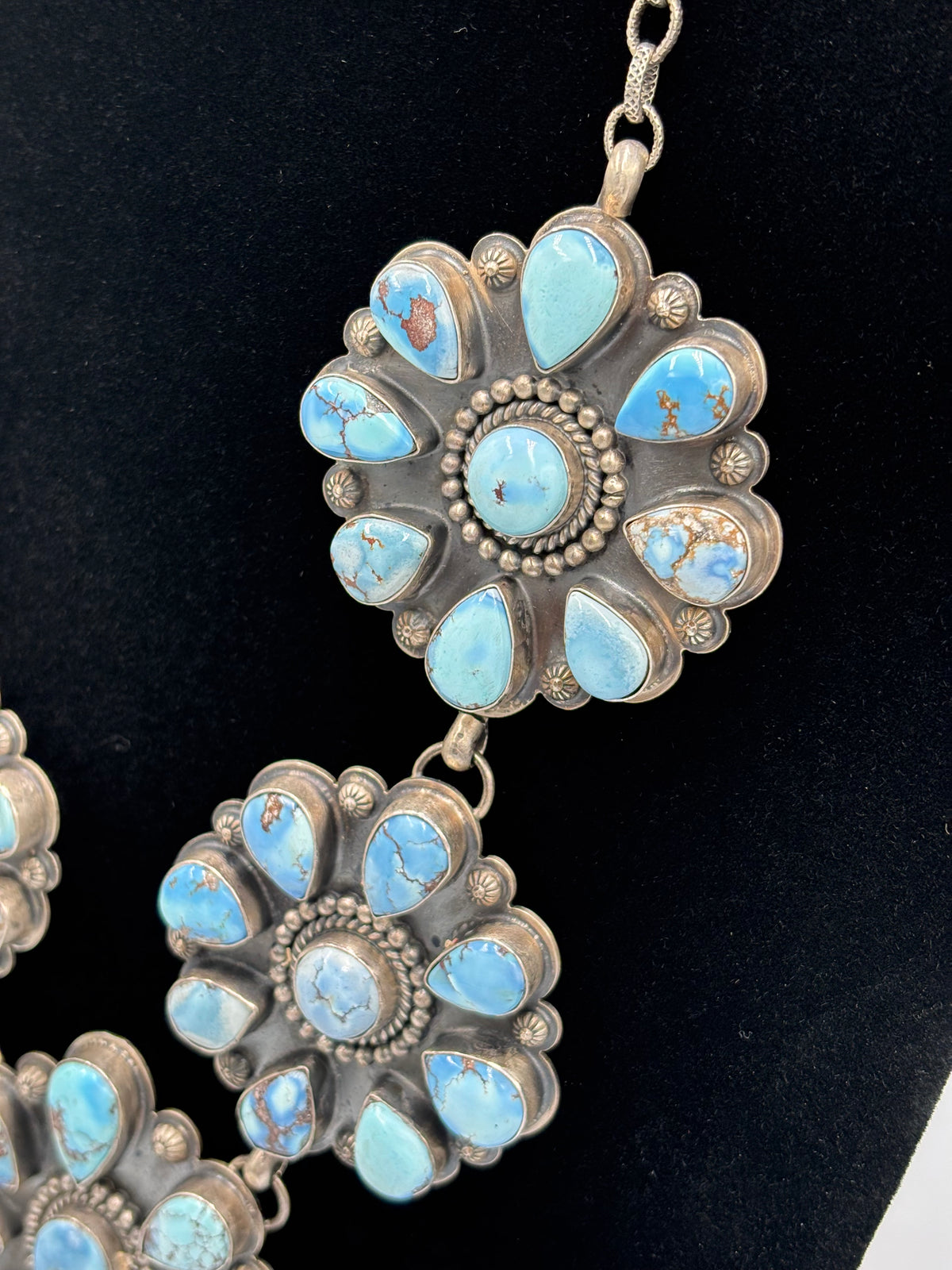 Golden Hills #917-23 Cluster Necklace by Gilbert Platero