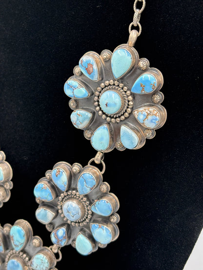 Golden Hills #917-23 Cluster Necklace by Gilbert Platero
