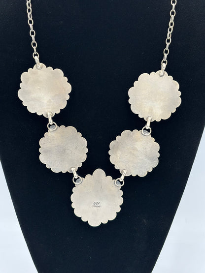 Golden Hills #917-23 Cluster Necklace by Gilbert Platero