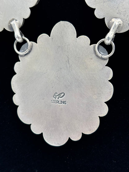Golden Hills #917-23 Cluster Necklace by Gilbert Platero