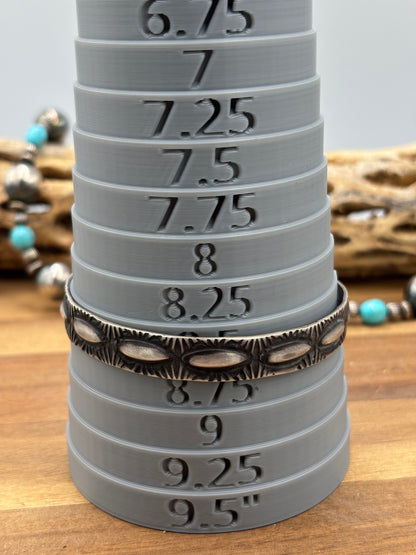 Sterling Bangle #930-13 by Elvira Bill, Navajo