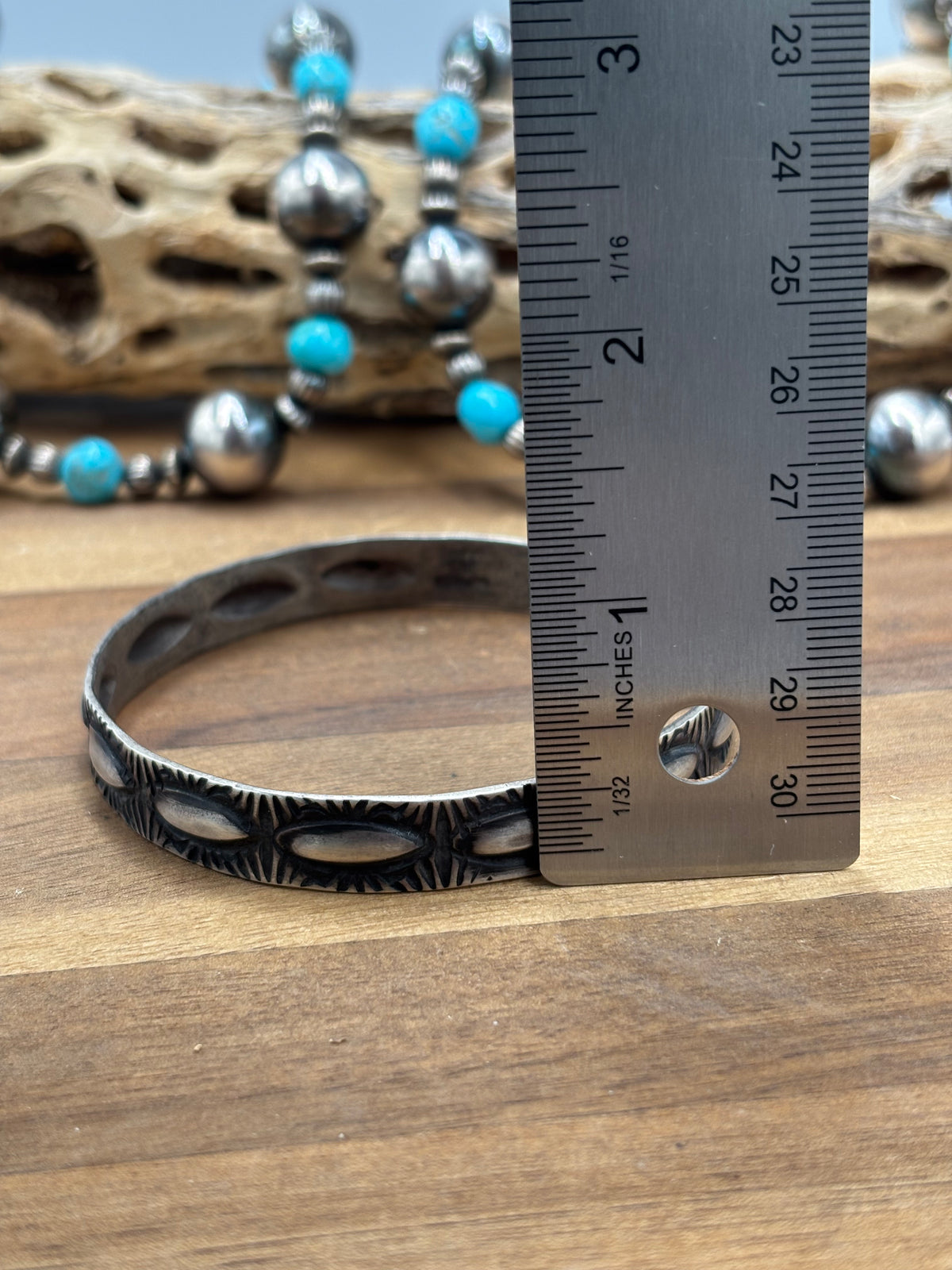 Sterling Bangle #930-13 by Elvira Bill, Navajo