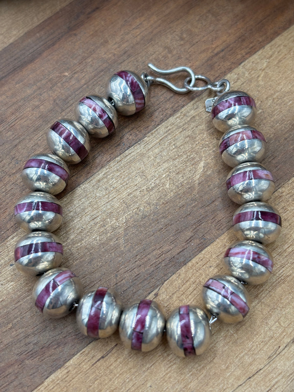 Purple Spiny #917-31 Pearl Bracelet by Federico