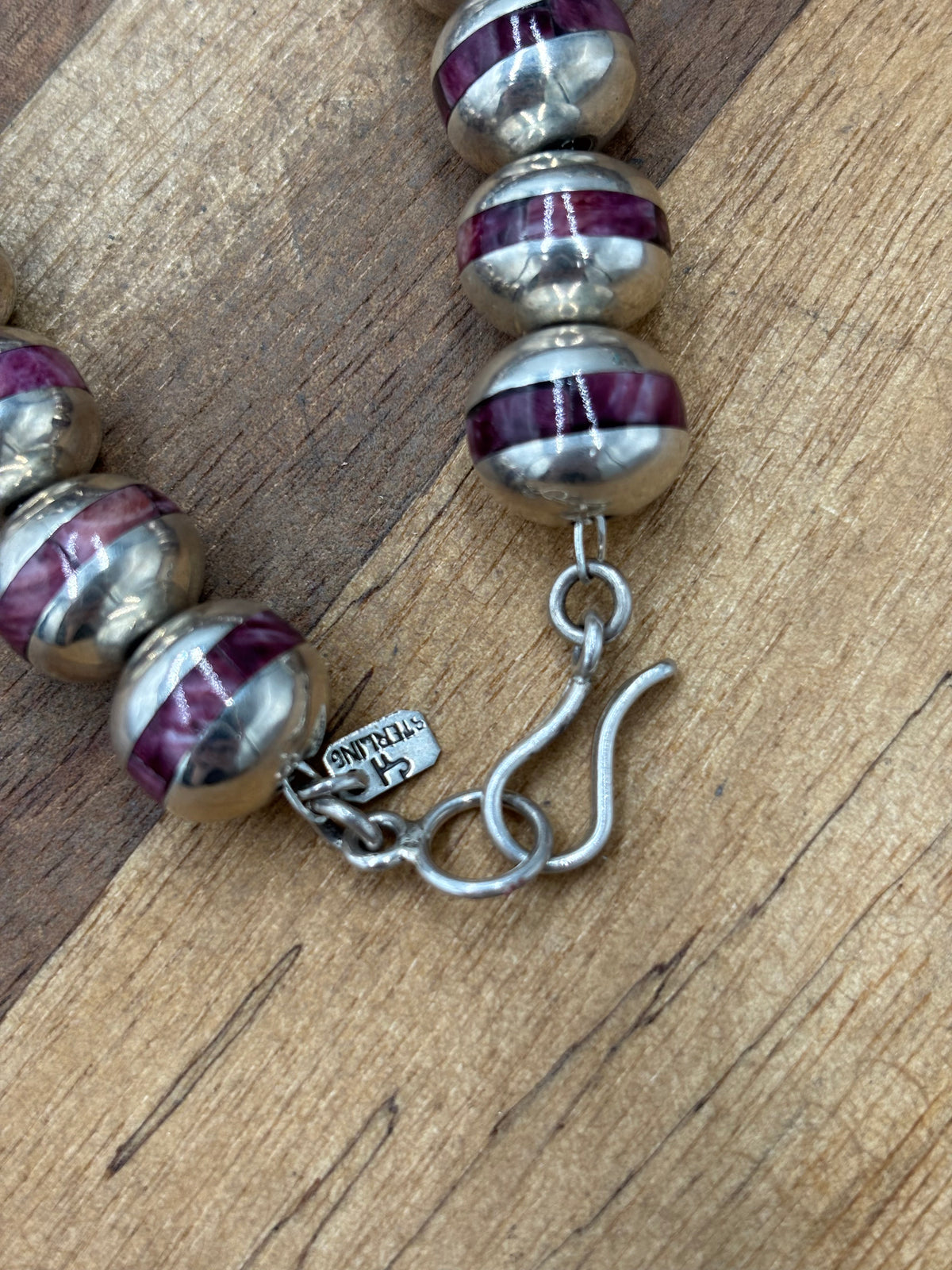 Purple Spiny #917-31 Pearl Bracelet by Federico