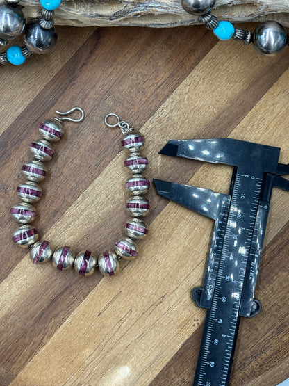 Purple Spiny #917-31 Pearl Bracelet by Federico