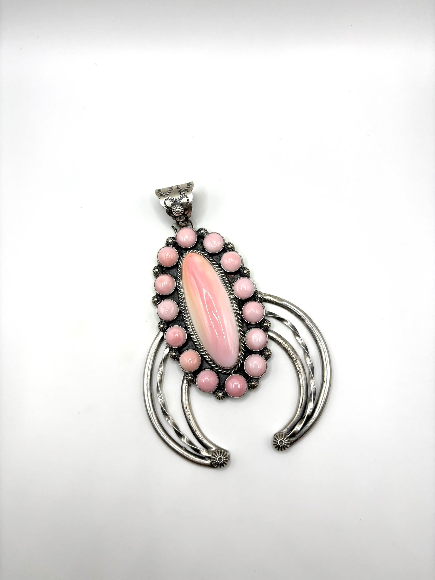 Pink Conch Naja Pendant By Ned Nez