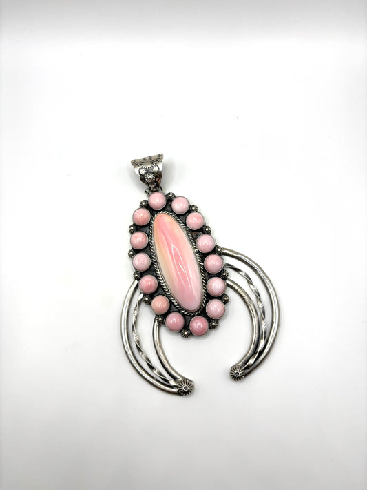 Pink Conch Naja Pendant By Ned Nez