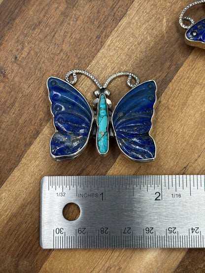 Lapis & Turquoise #917-28 CLIP Earrings by Federico
