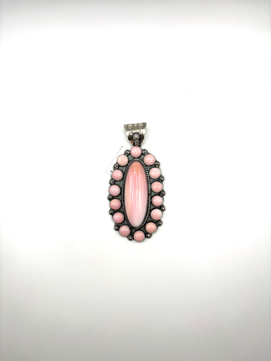 Pink Conch Cluster Pendant by Ned Nez