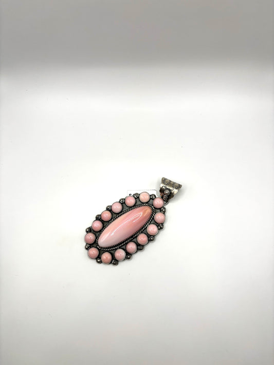 Pink Conch Cluster Pendant by Ned Nez