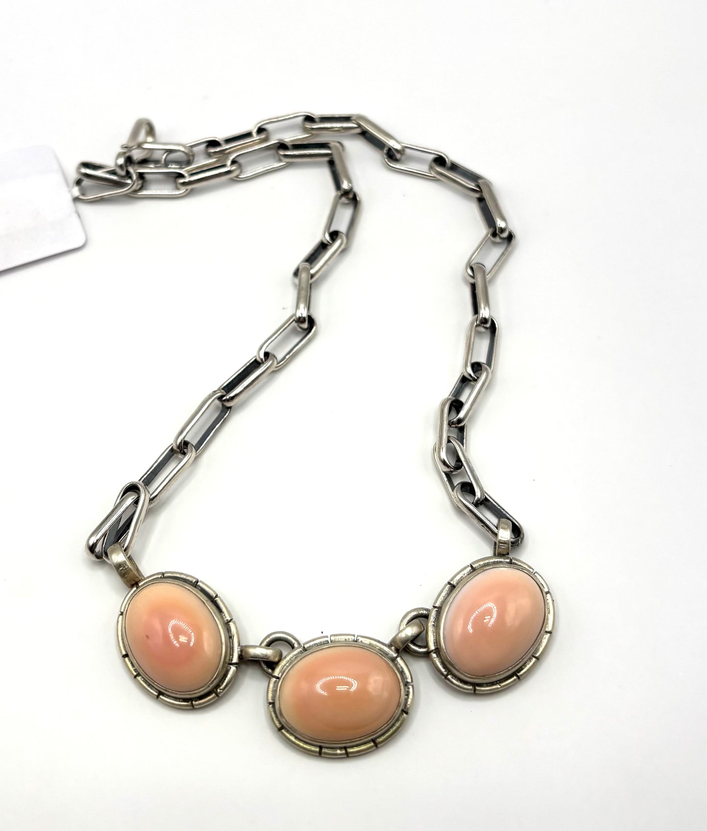 Pink Conch Charm Necklace