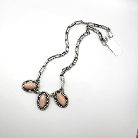 Pink Conch Charm Necklace by Zia