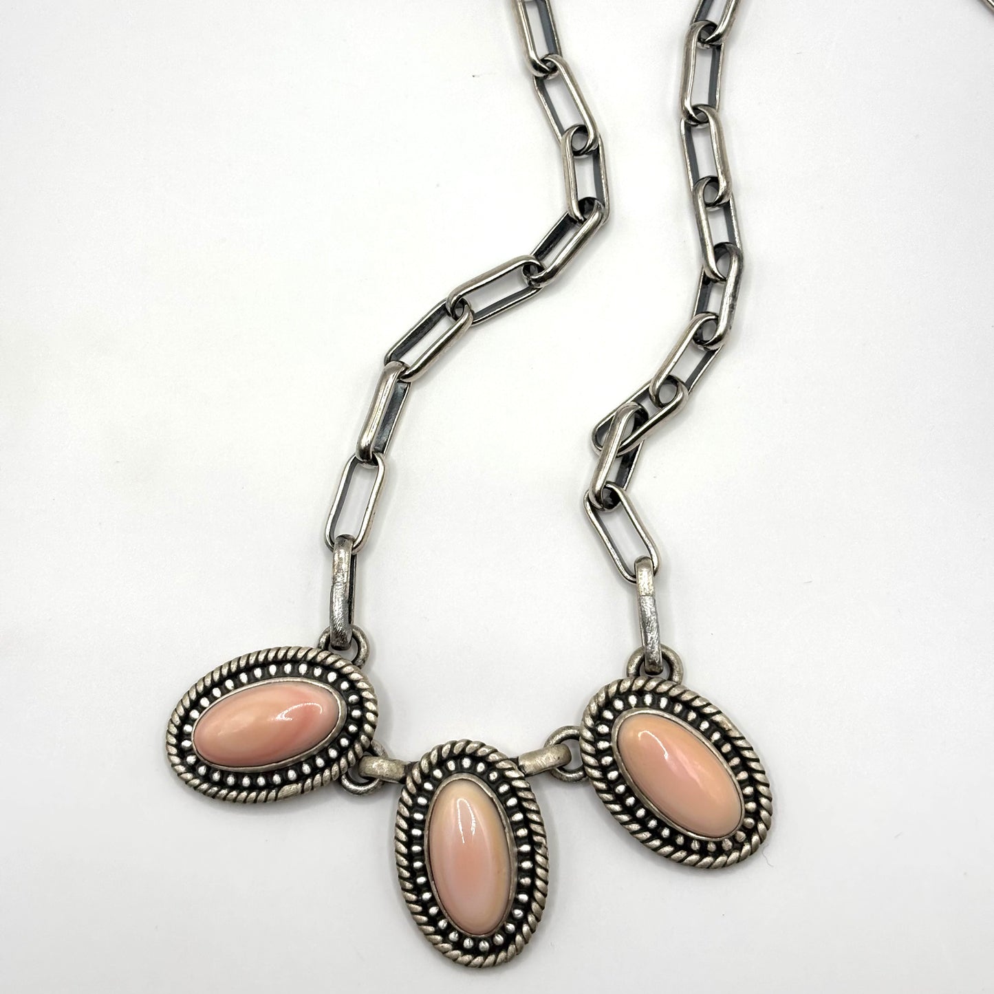 Pink Conch Charm Necklace by Zia