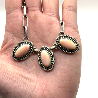Pink Conch Charm Necklace by Zia