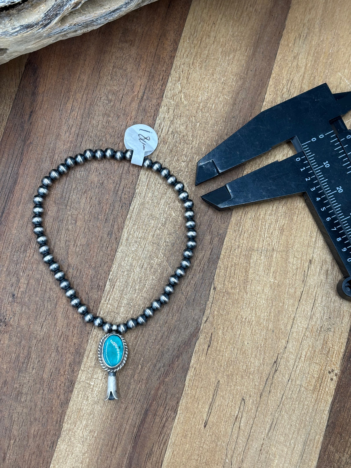 Turquoise Blossom #917-35 Sterling Silver Pearl Bracelet