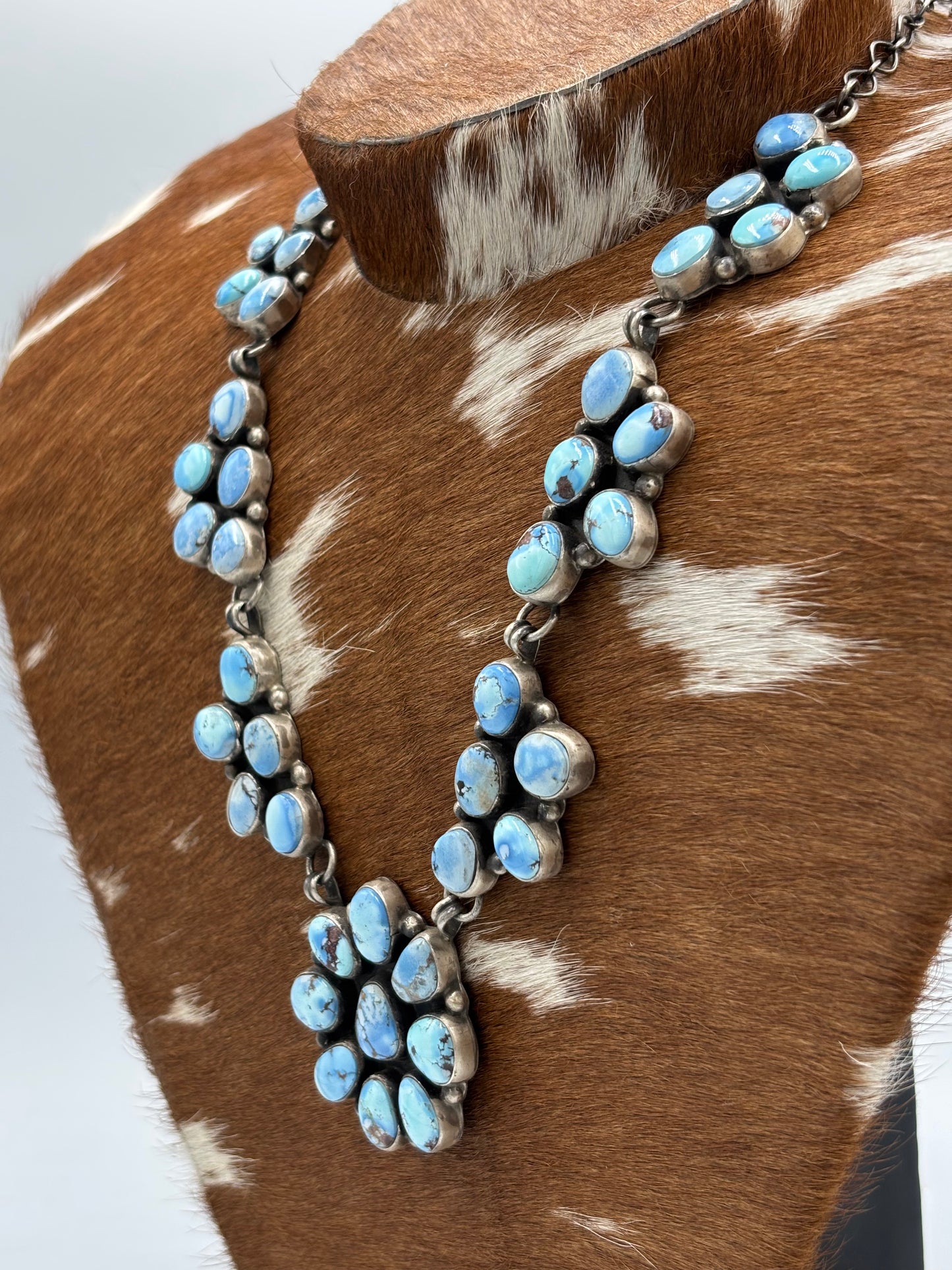 Golden Hills #101-8 Statement Necklace Set by Ella Peter, Navajo