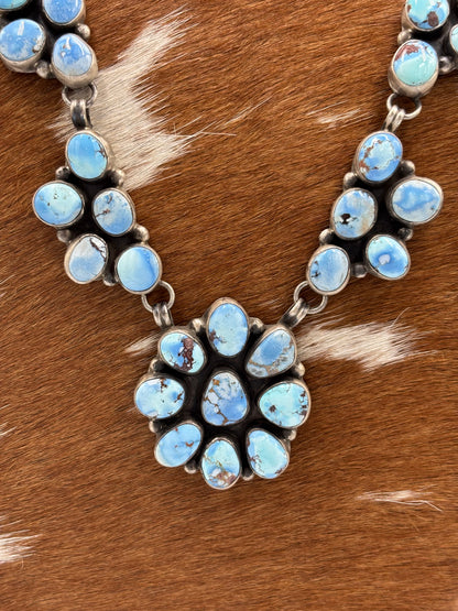 Golden Hills #101-8 Statement Necklace Set by Ella Peter, Navajo
