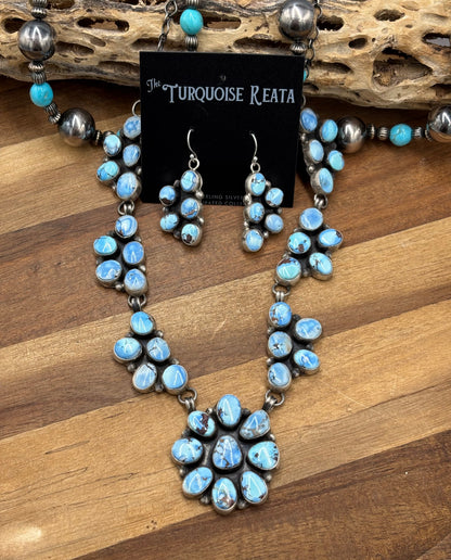 Golden Hills #101-8 Statement Necklace Set by Ella Peter, Navajo