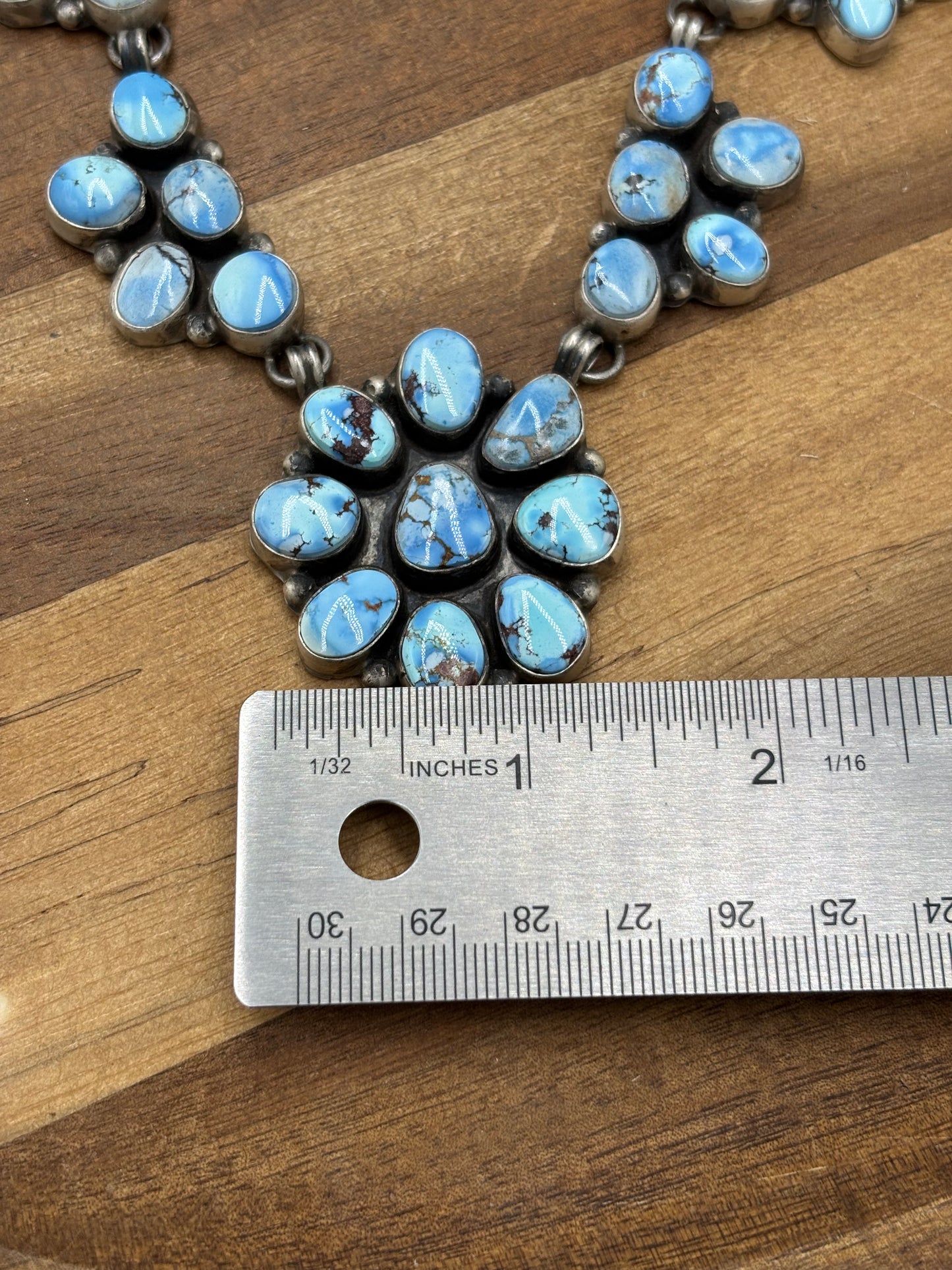 Golden Hills #101-8 Statement Necklace Set by Ella Peter, Navajo