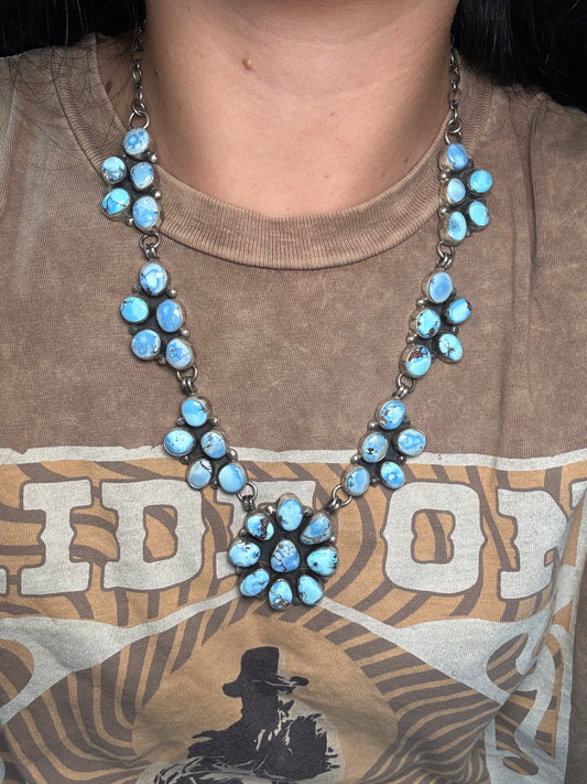 Golden Hills #101-8 Statement Necklace Set by Ella Peter, Navajo