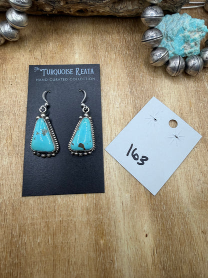 Turquoise Earrings #83-4 by Elouise Kee, Navajo