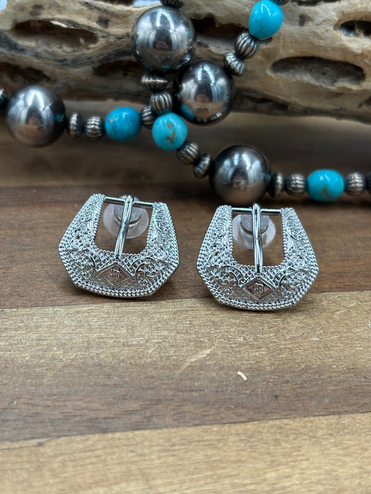 Silver Baby - Buckle Betty Earrings by Hillbetty