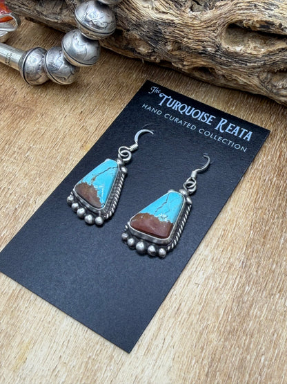 Mine #8 Earrings #83-2 by Elouise Kee, Navajo
