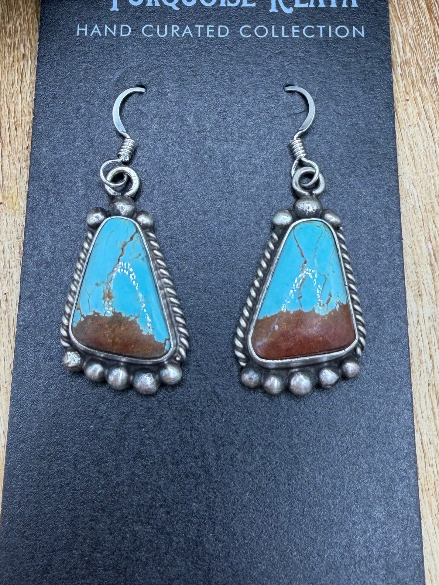 Mine #8 Earrings #83-2 by Elouise Kee, Navajo