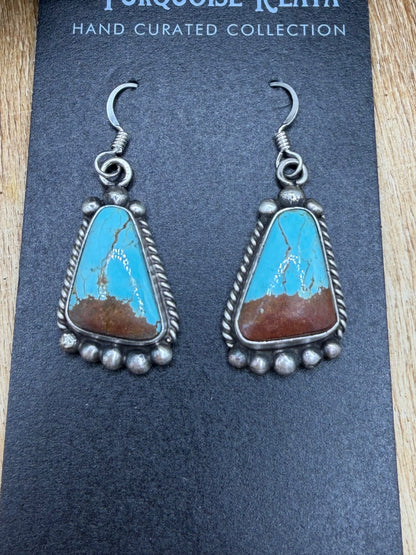 Mine #8 Earrings #83-2 by Elouise Kee, Navajo