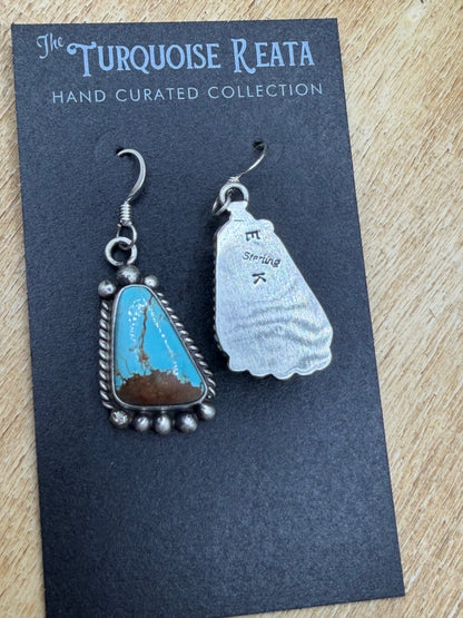 Mine #8 Earrings #83-2 by Elouise Kee, Navajo