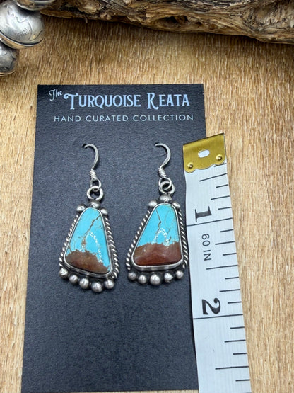 Mine #8 Earrings #83-2 by Elouise Kee, Navajo