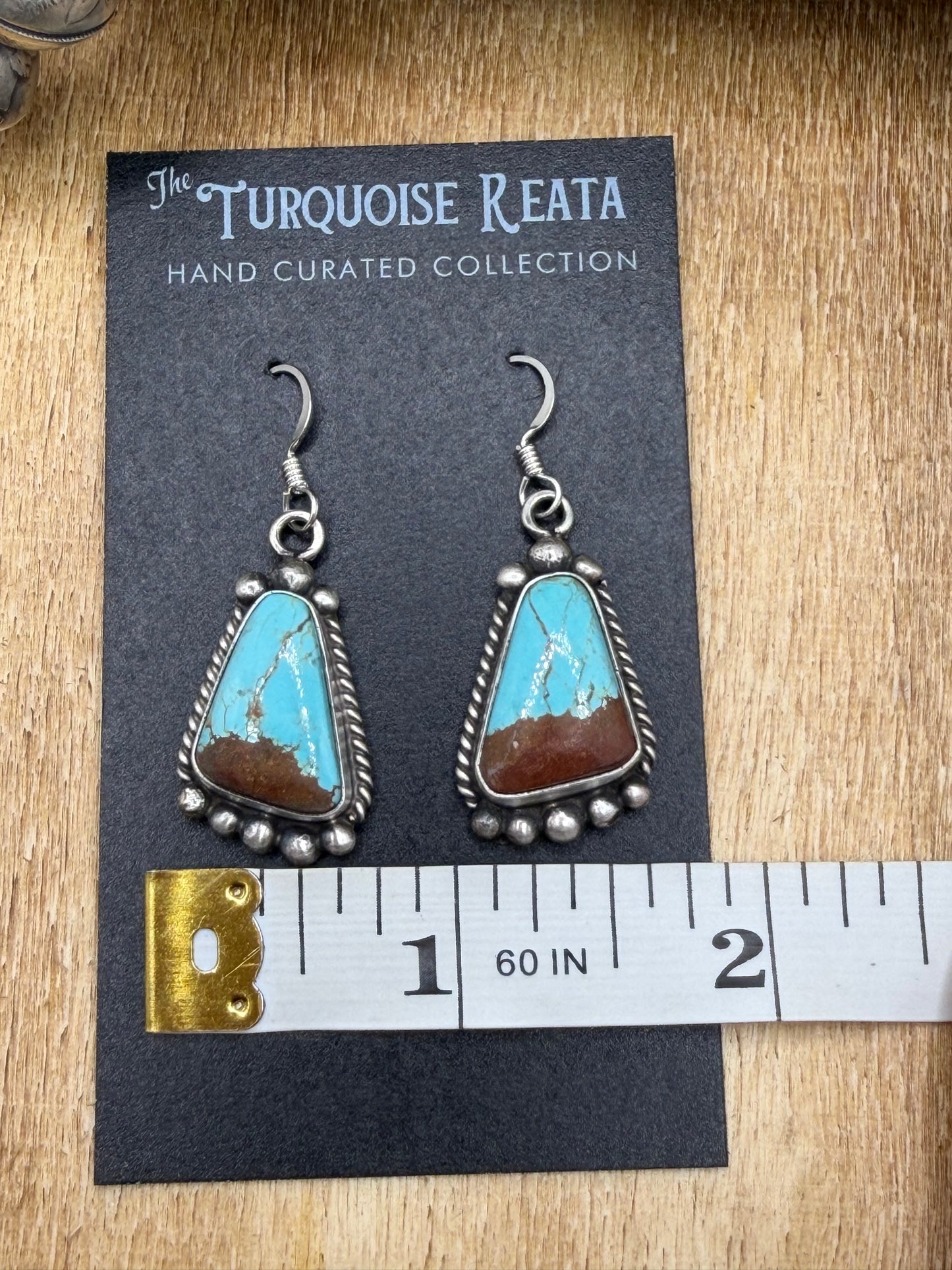 Mine #8 Earrings #83-2 by Elouise Kee, Navajo