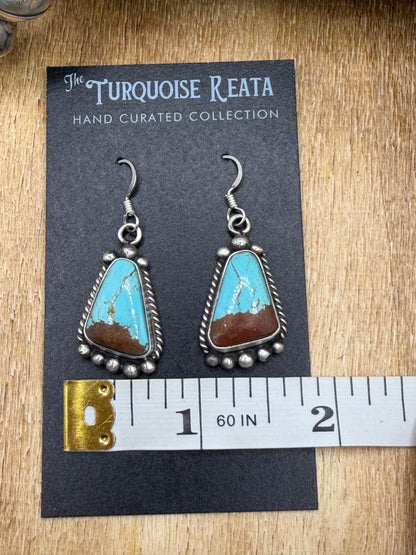 Mine #8 Earrings #83-2 by Elouise Kee, Navajo