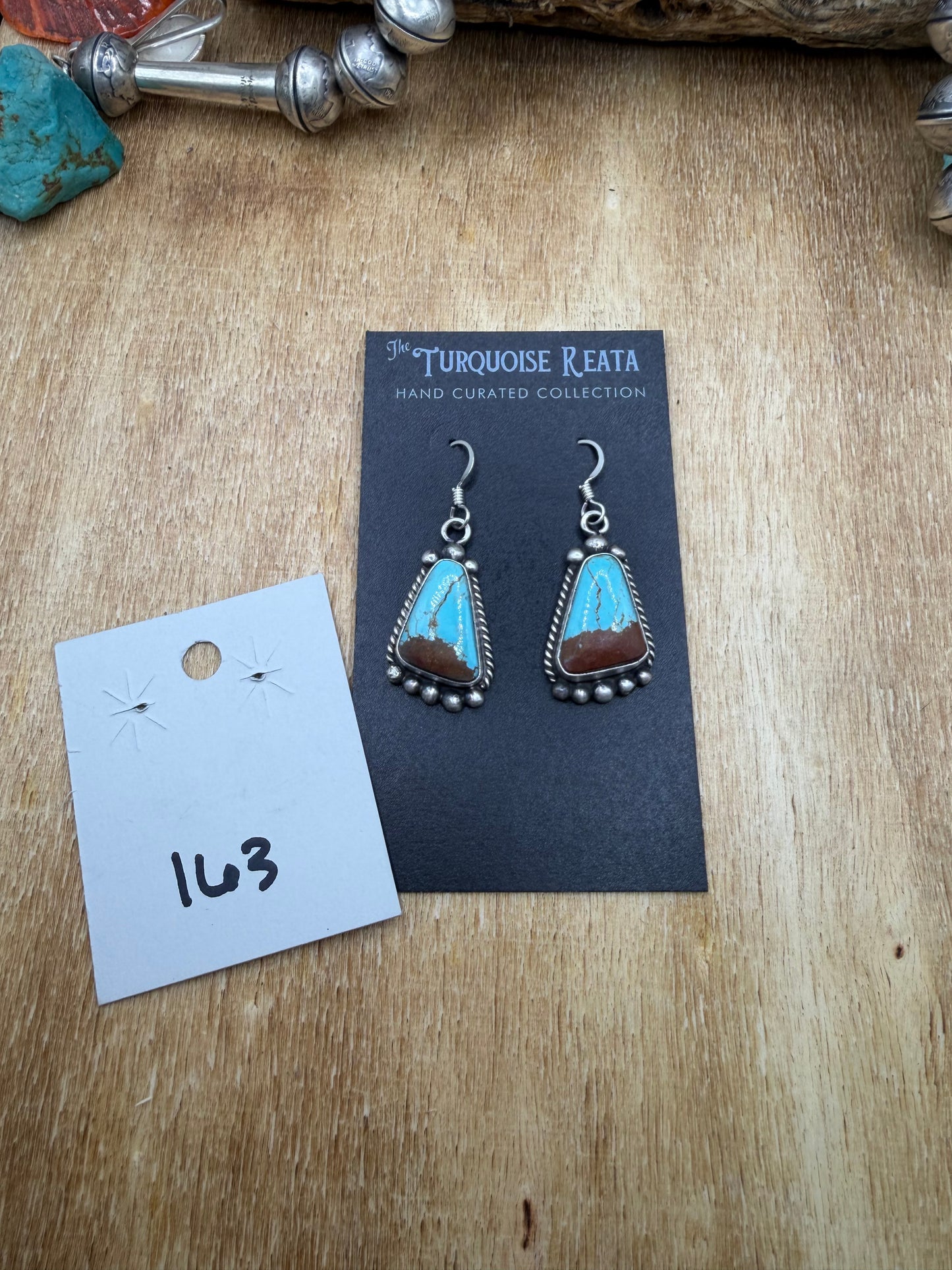 Mine #8 Earrings #83-2 by Elouise Kee, Navajo