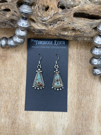 Mine #8 Earrings #83-1 by Elouise Kee, Navajo